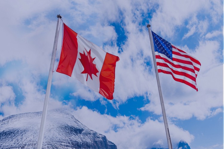 canada and us flags image