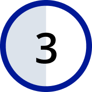 cercle avec le numéro 3