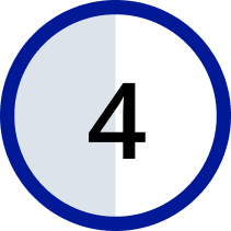 cercle avec le numéro 4