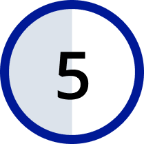 cercle avec le numéro 5