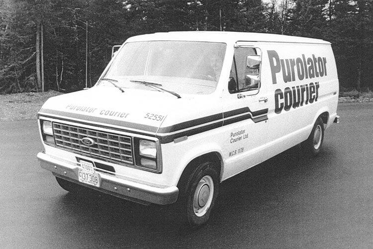 old Purolator truck