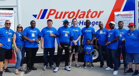Purolator volunteers