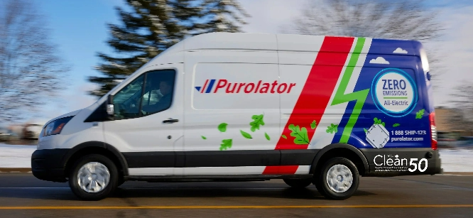 Purolator truck 