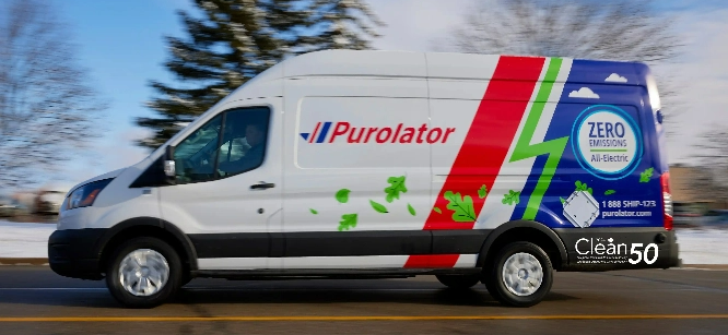 Purolator truck