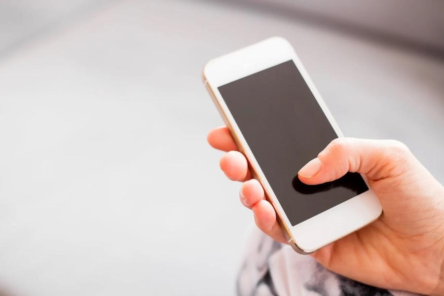 Holding smart phone