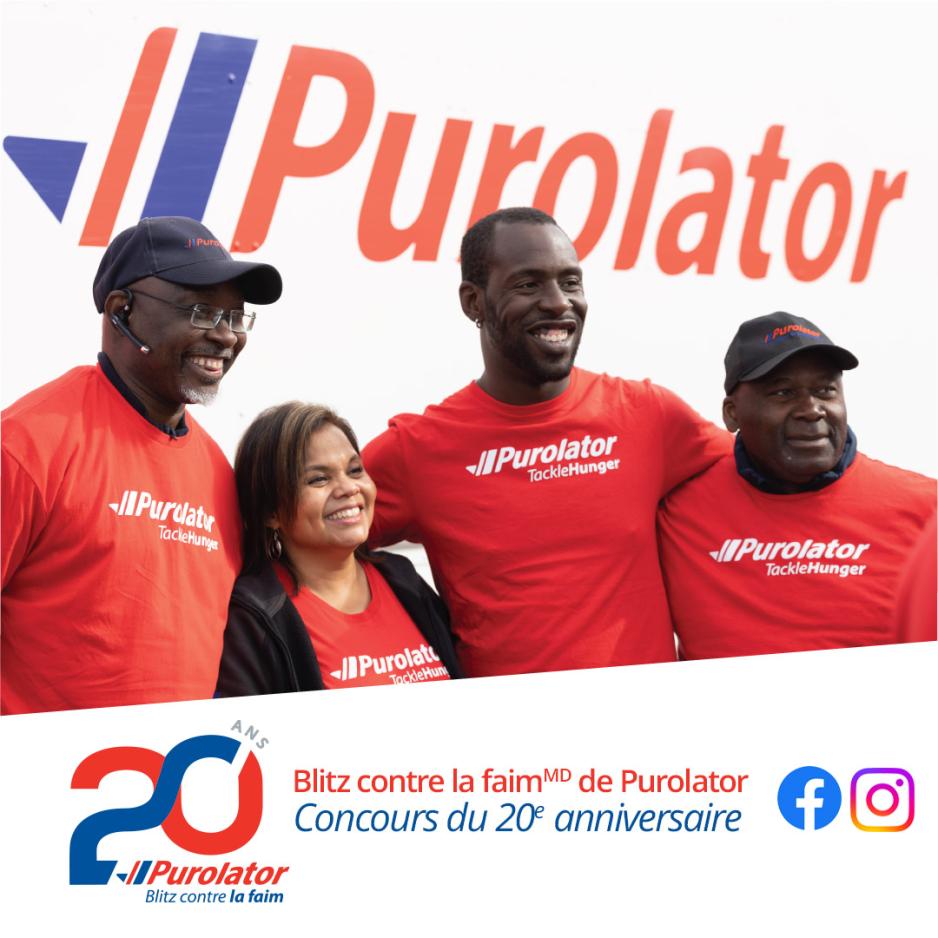 Blitz contre la faim de Purolator