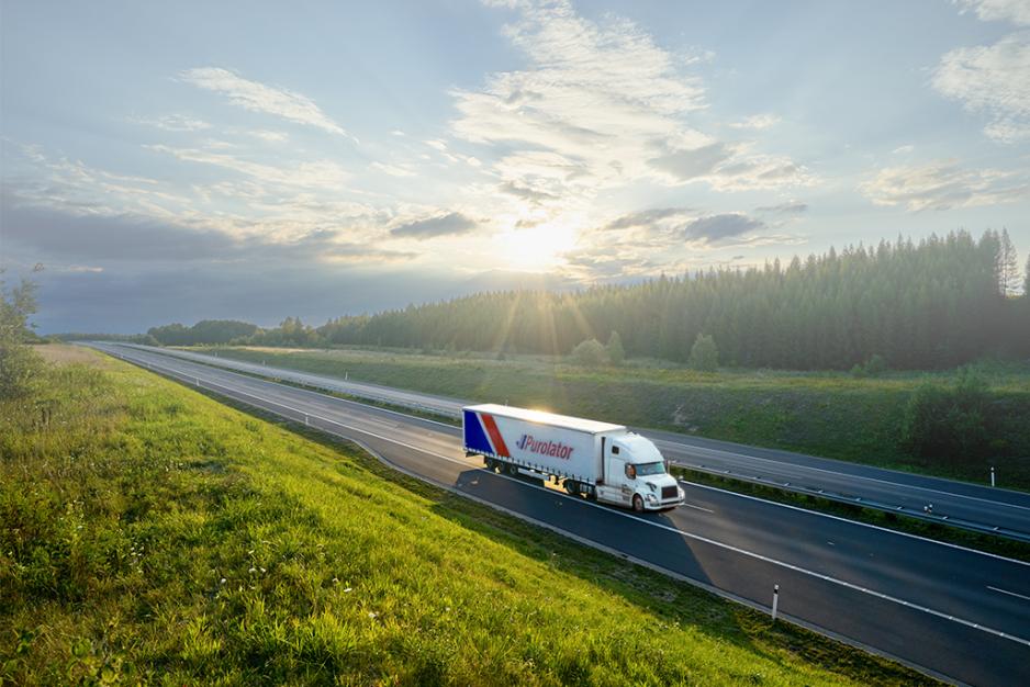 Purolator truck