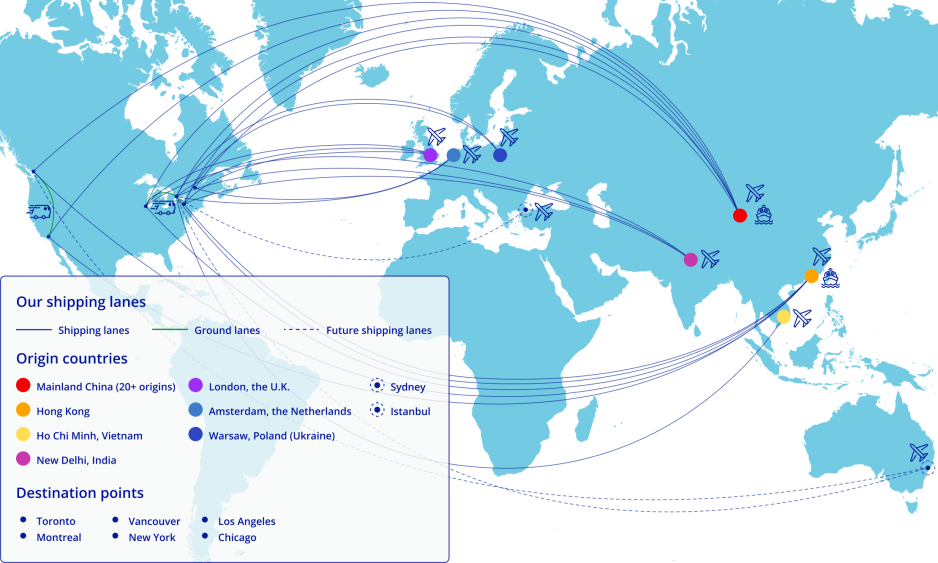 global network map