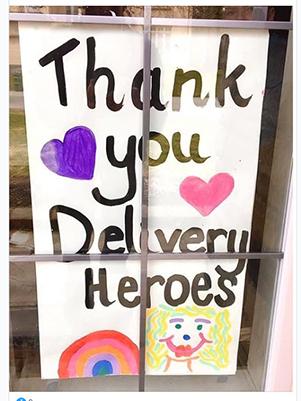 Thank you delivery heroes