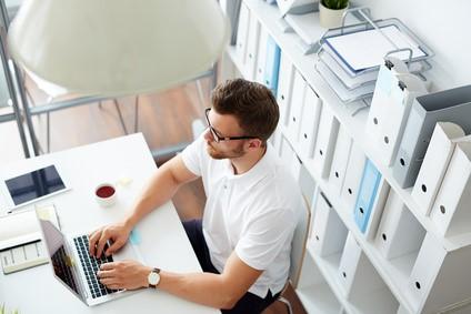 Man with laptop