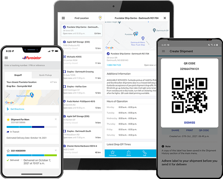 Purolator Mobile App For Tracking And Managing Shipments Purolator purolator-mobile-app-for-tracking-and-managing-shipments-purolator